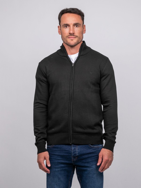 Gilet zippé col montant...