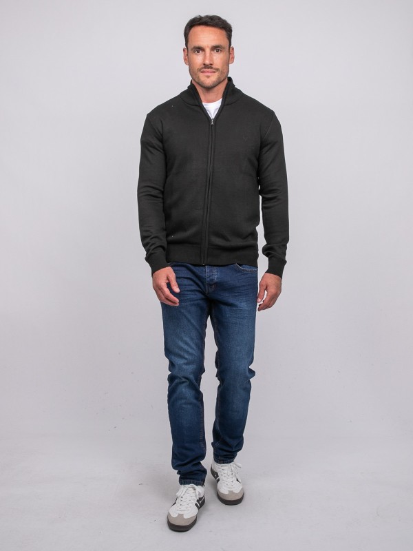 Gilet zippé col montant...