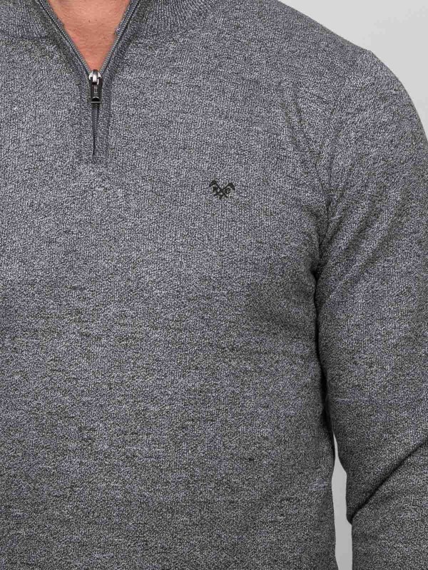 Pull col montant zippé...
