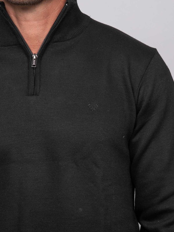 Pull col montant zippé...