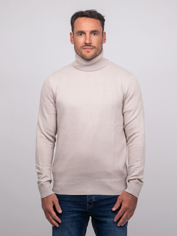 Pull col roulé LARLEQUIN -...