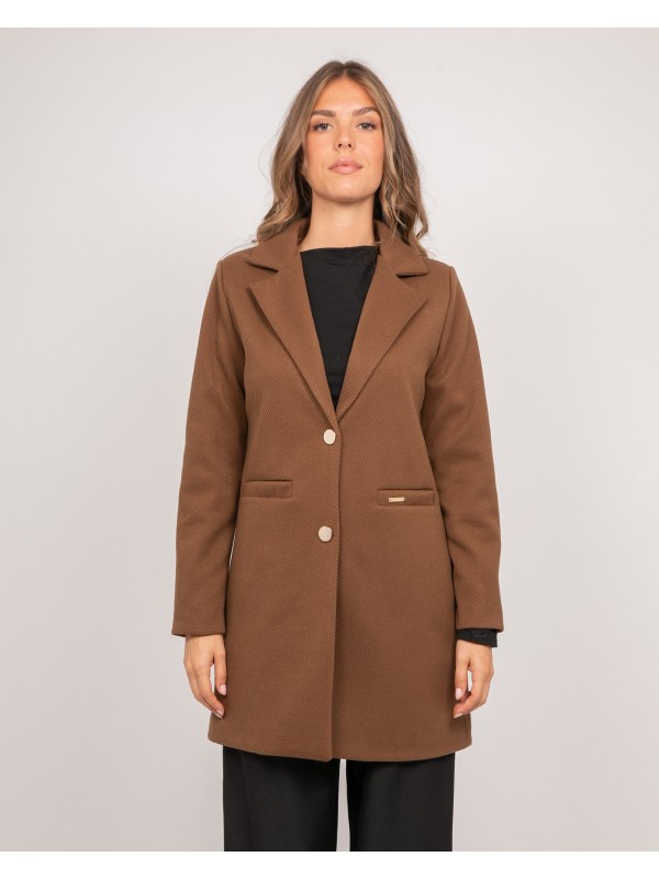 Manteau mi-long col...