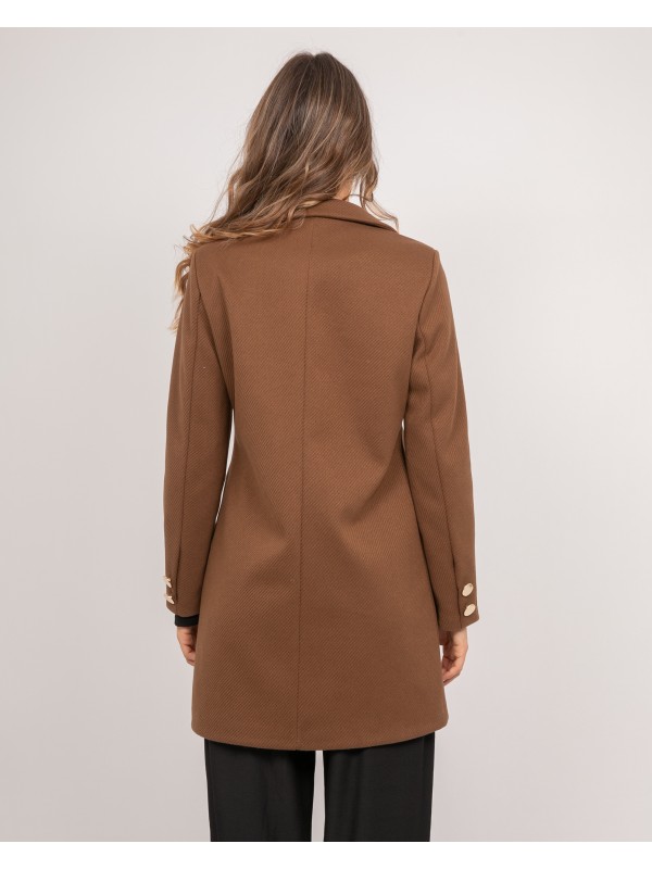 Manteau mi-long col...