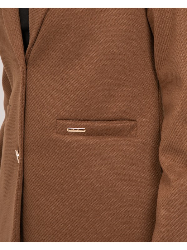 Manteau mi-long col...