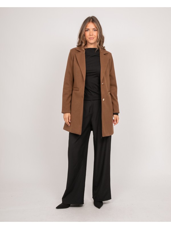 Manteau mi-long col...