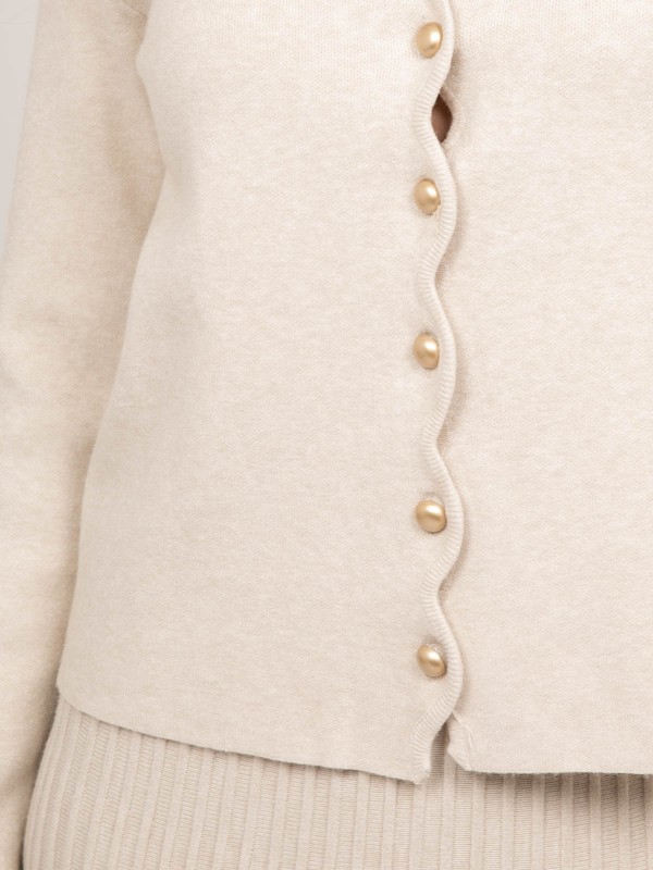 Gilet maille boutonné...
