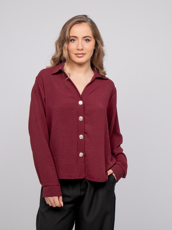 Chemise fluide boutons...