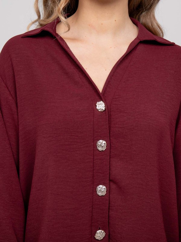 Chemise fluide boutons...