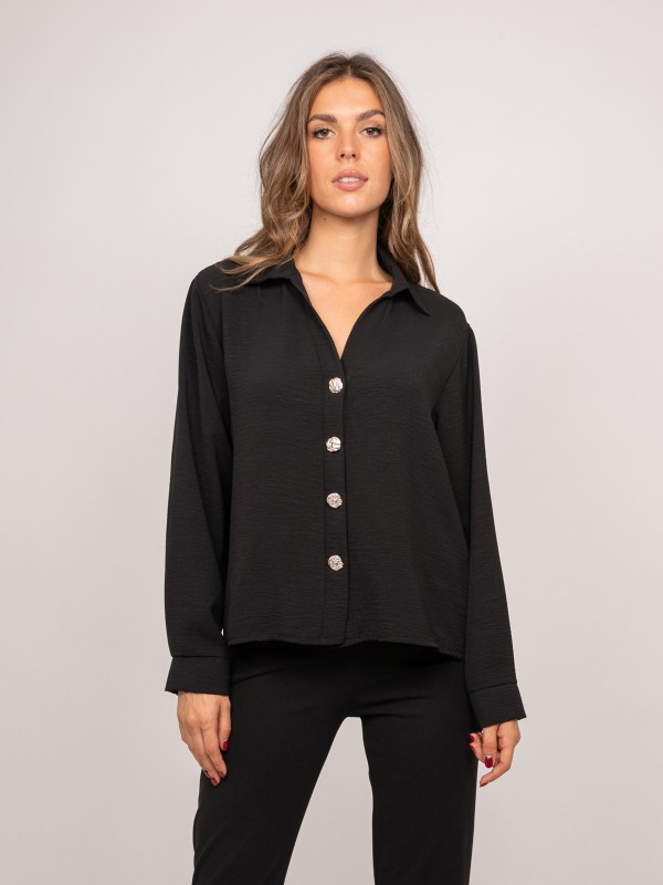 Chemise fluide boutons...