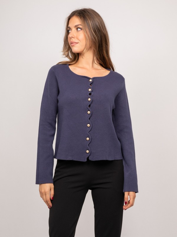 Gilet maille boutonné...