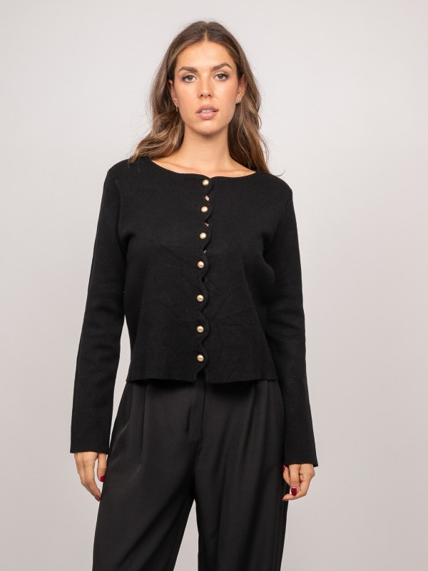 Gilet maille boutonné...
