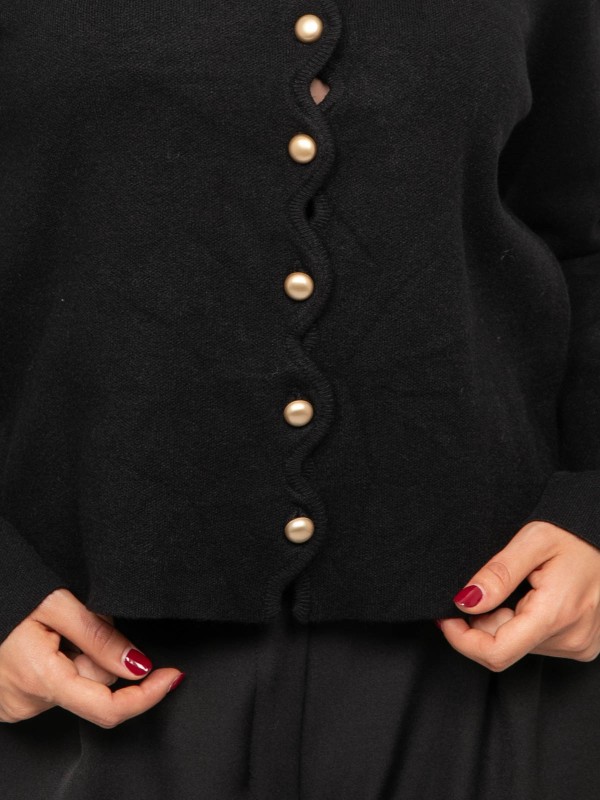 Gilet maille boutonné...